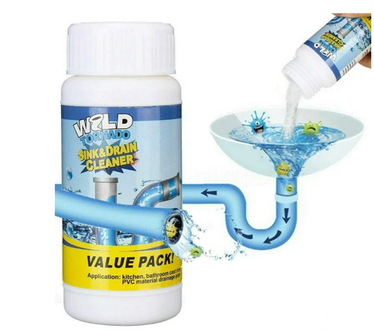 PipeSafe Pro – Drain & Sink Cleaner Powder (110g x 2 Pack, Total 220g)