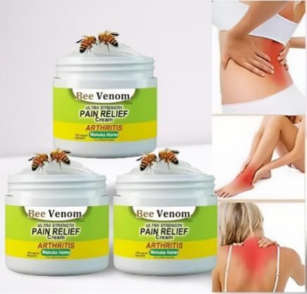 VenomEase Joint & Bone Therapy Cream – Bee Venom Relief Formula (100g, Pack of 3)