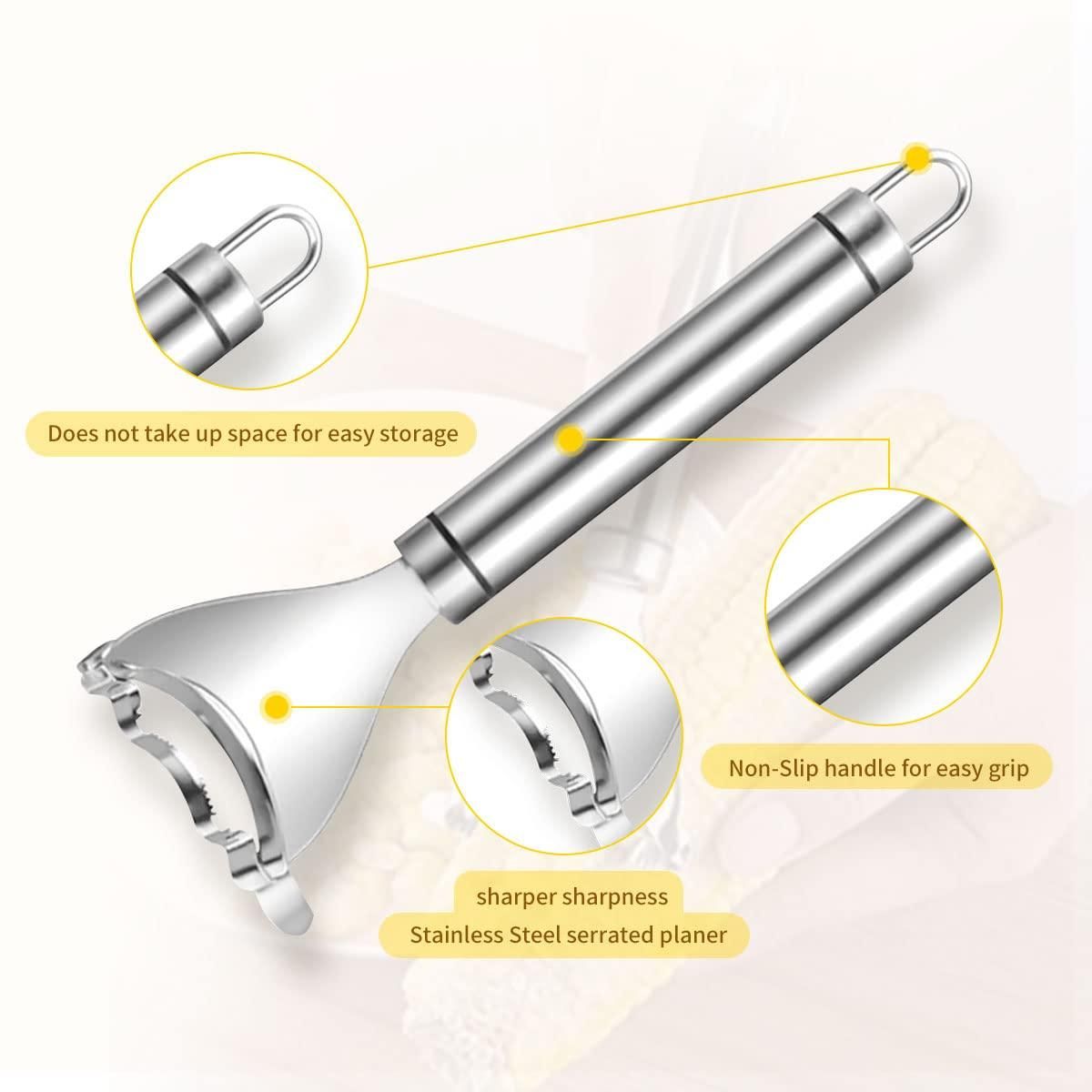 KernelEase Stainless Steel Corn Peeler