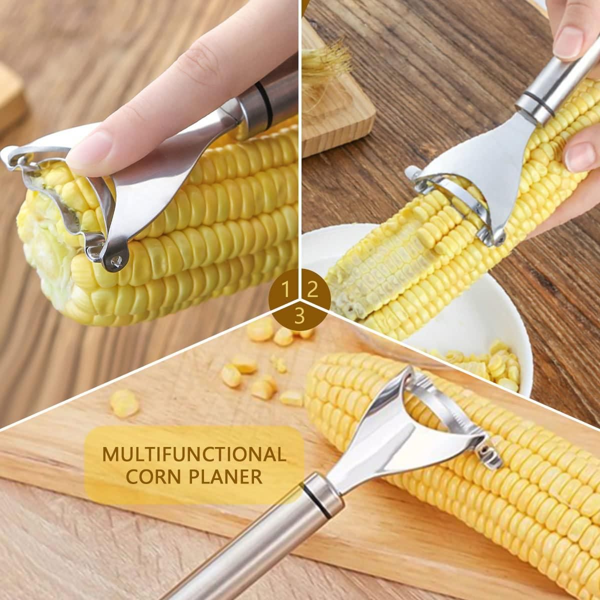 KernelEase Stainless Steel Corn Peeler