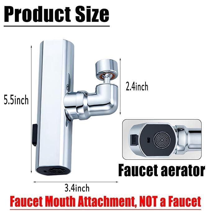 FlowMaster 3-in-1 360° Waterfall Kitchen Faucet – Touch Control with Extendable Reach