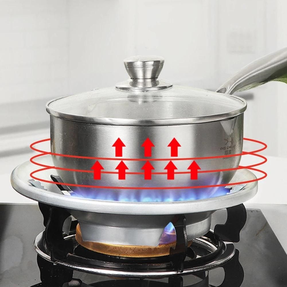 EcoShield Gas Stove Cover Disks   - Windshield Bracket Gas Stove Energy Saving Cover Disk Fire Reflection Windproof Stand(Pack of 2)