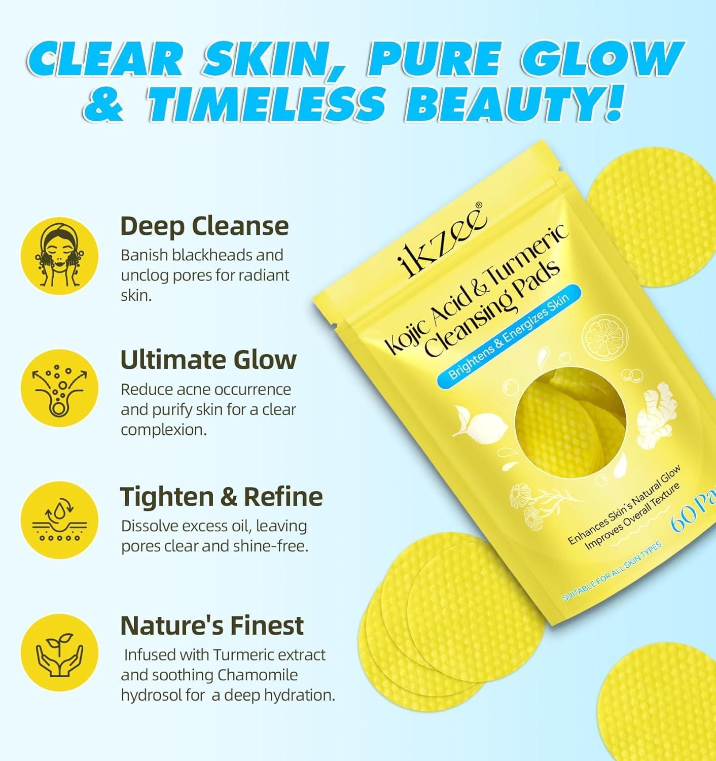 GlowRevive Turmeric Kojic Brightening Pads