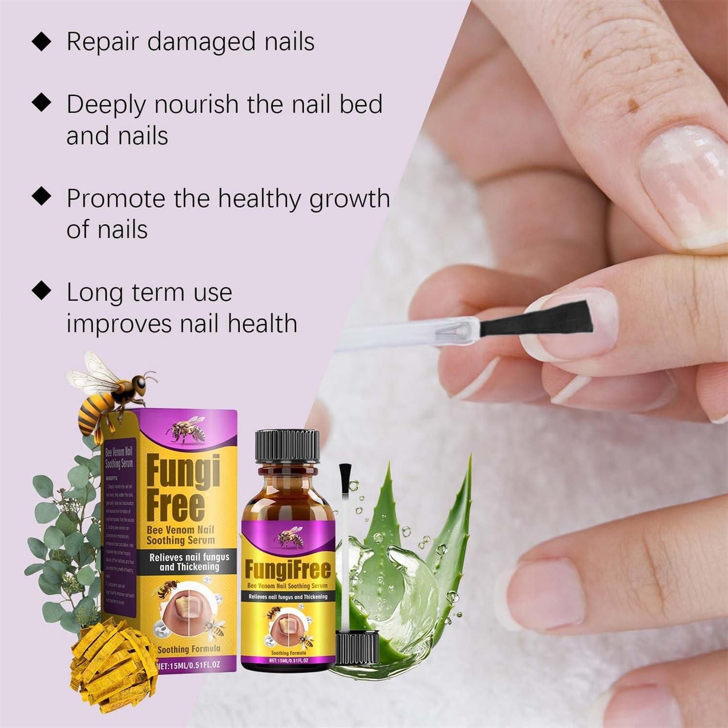 Fungi-Free Bee Venom Nail Treatment Solution (15ml)