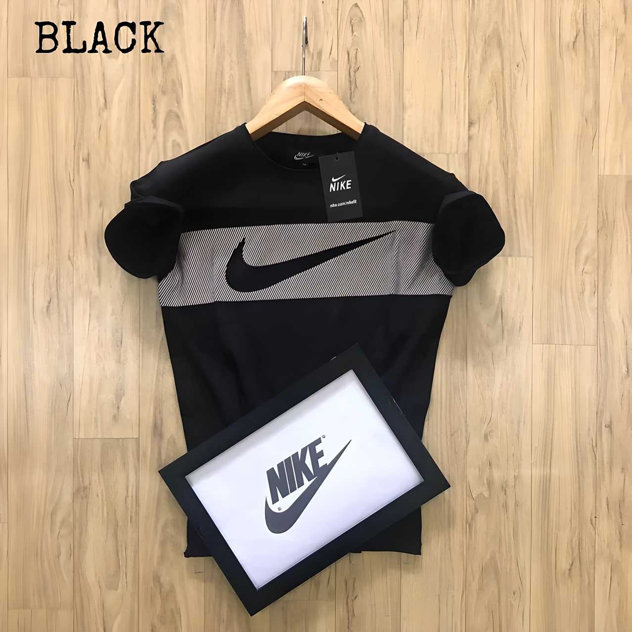 Tees - Nike Essential Black Active Tee