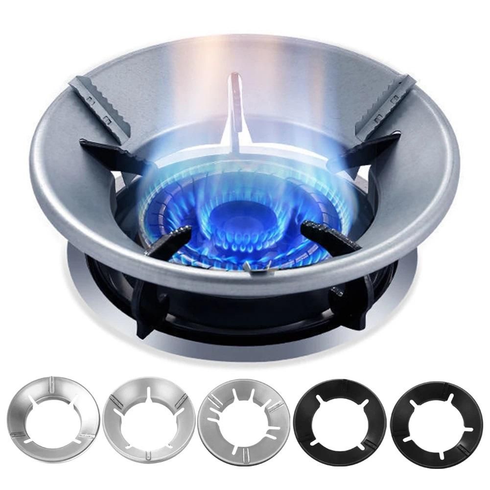 EcoShield Gas Stove Cover Disks   - Windshield Bracket Gas Stove Energy Saving Cover Disk Fire Reflection Windproof Stand(Pack of 2)