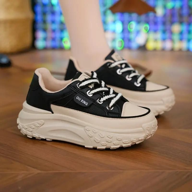 Shoes - Urban Chic Black Casual Sneakers