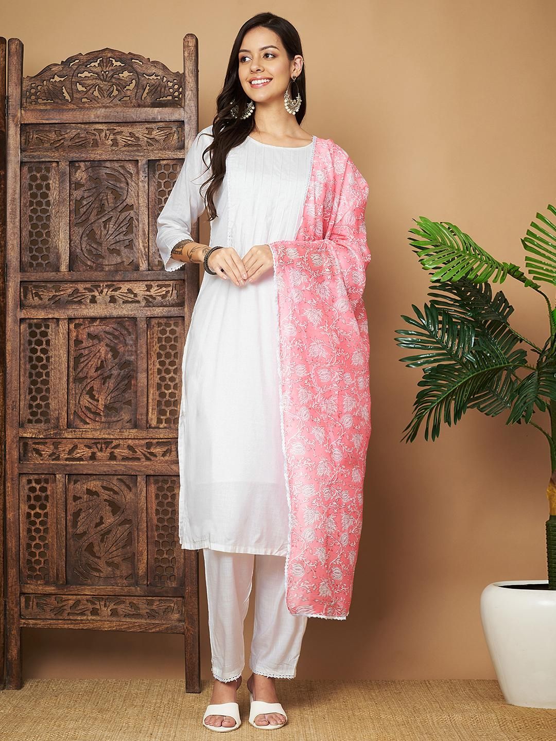 Ethnic Ensemble - Embroidered Serenity Kurta Set