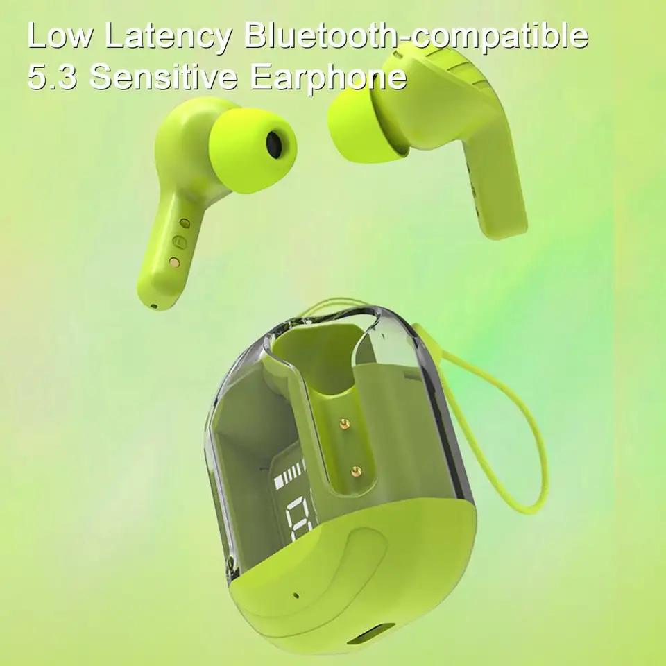 EchoCrystal Wireless Earbuds with LED Display