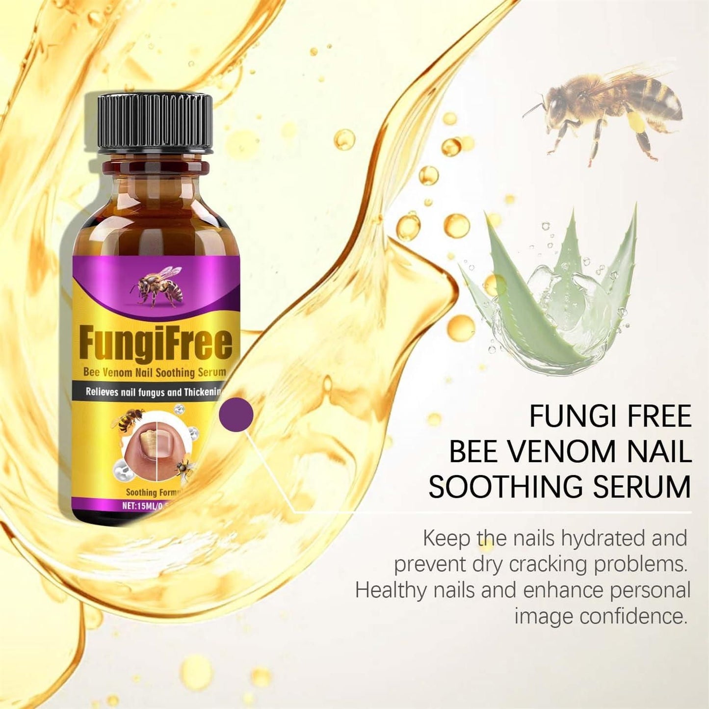 Fungi-Free Bee Venom Nail Treatment Solution (15ml)