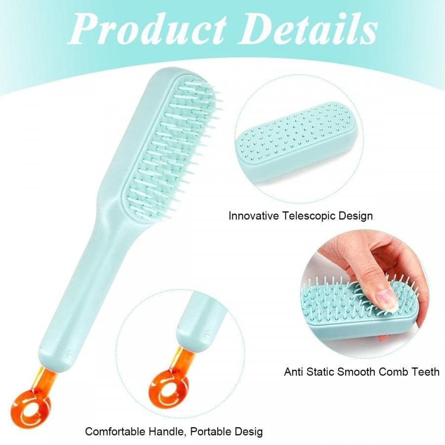 PureGroom Self-Cleaning Massage Comb