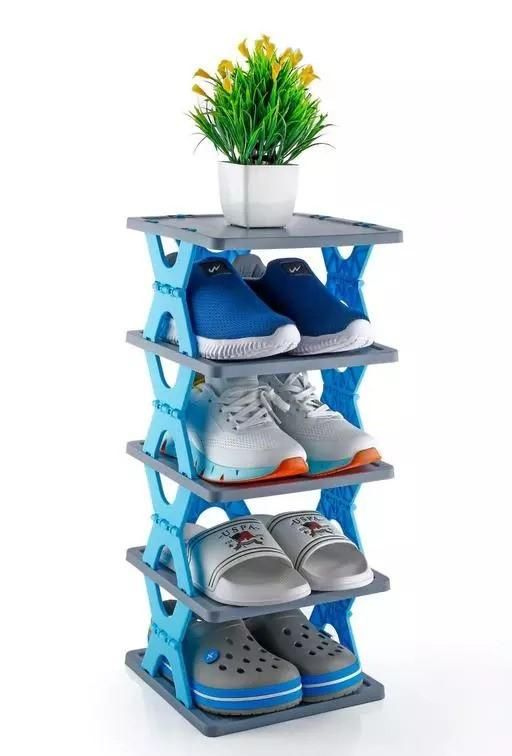 FlexiStack Smart Foldable Shoe Rack