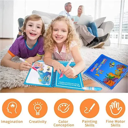 Magic Water Coloring Book | For Endless Color Fun